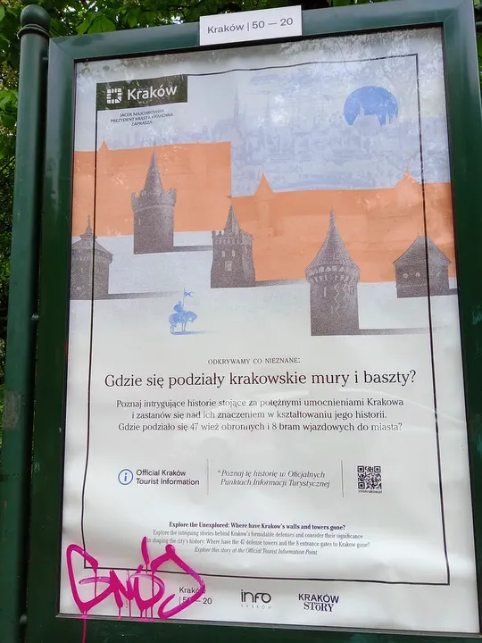 Local information panel at Basztowa Street