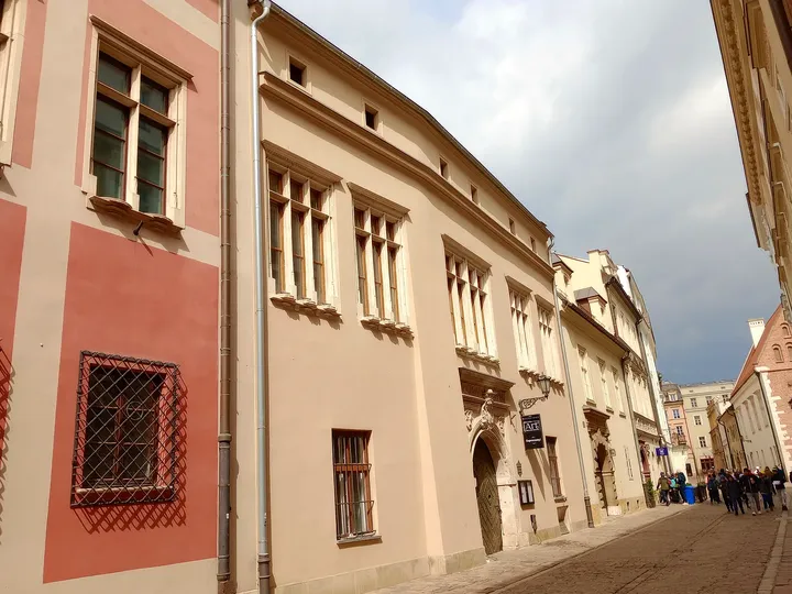 The street beside the palace at Bishop Erazm Ciołek Palace