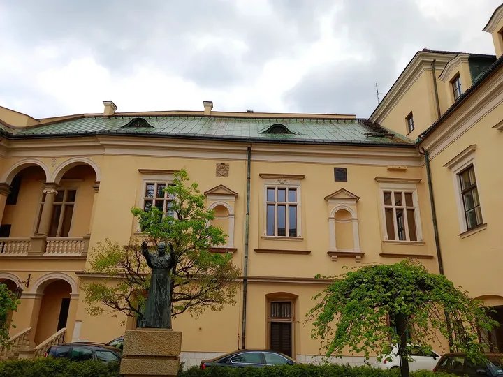 View across the courtyard at Bishops’ Palace, Kraków