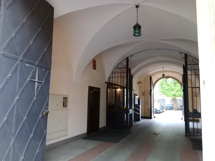 Vaulted passage towards the courtyard at Bishops’ Palace, Kraków