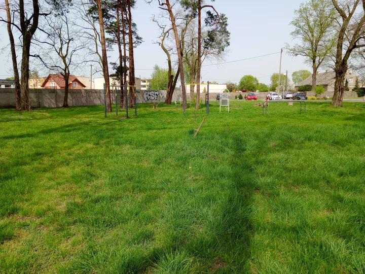 Wide view of the exercise ground at Czerwieńsk outdoor exercise ground