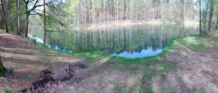 Narrow section of the reservoir at Czerwieńsk reservoir