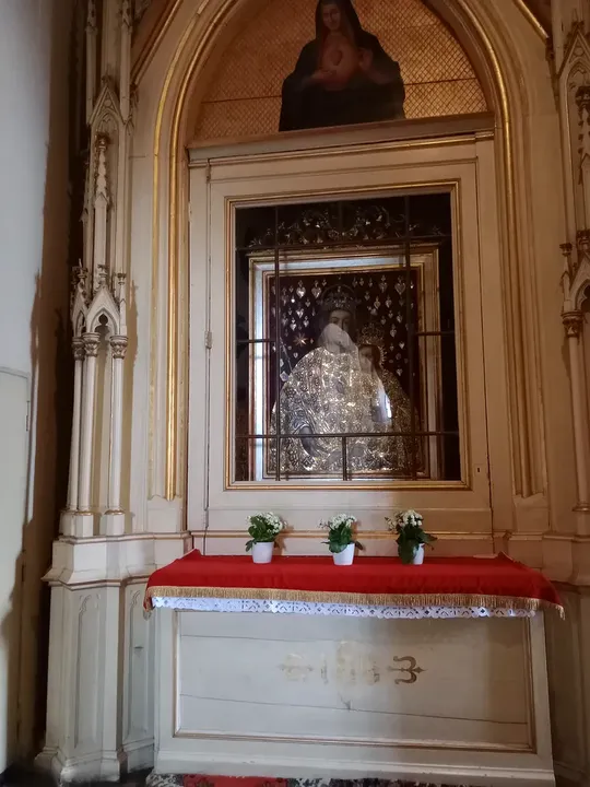 A small altar in a recessed opening at Dominican monastery, Kraków