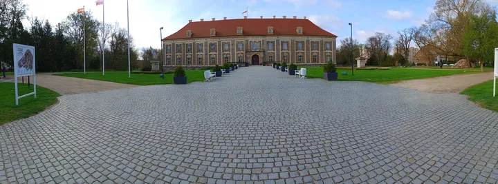 The drive facing the palace at Ducal Palace, Żagań