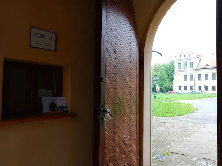 A doorway off the passage at Franciscan monastery, Kraków