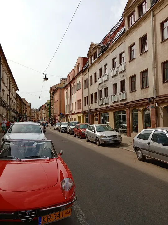 The street past the hotel at Great Polonia Kraków Kazimierz