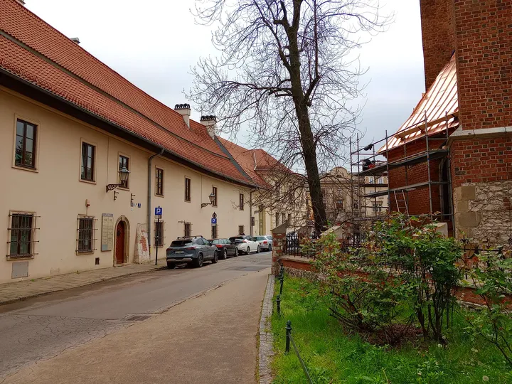 The lane beside the church at Holy Cross Church, Kraków