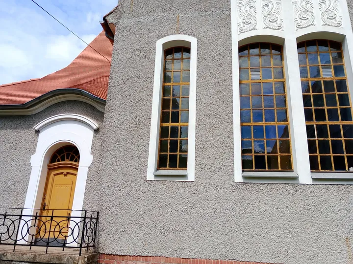 The church’s lower window surrounds at Jesus Church, Zielona Góra