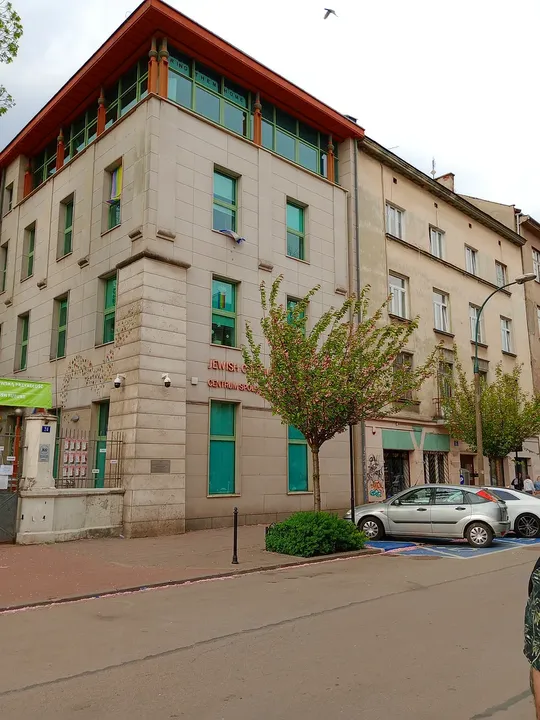 The centre and its neighbouring frontage at Jewish Community Centre, Kraków
