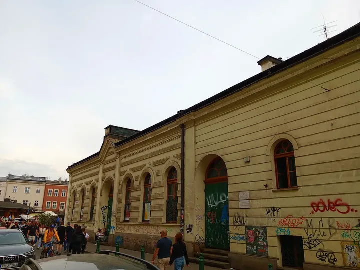 Building corner at the street junction at Jewish Culture Centre, Kraków