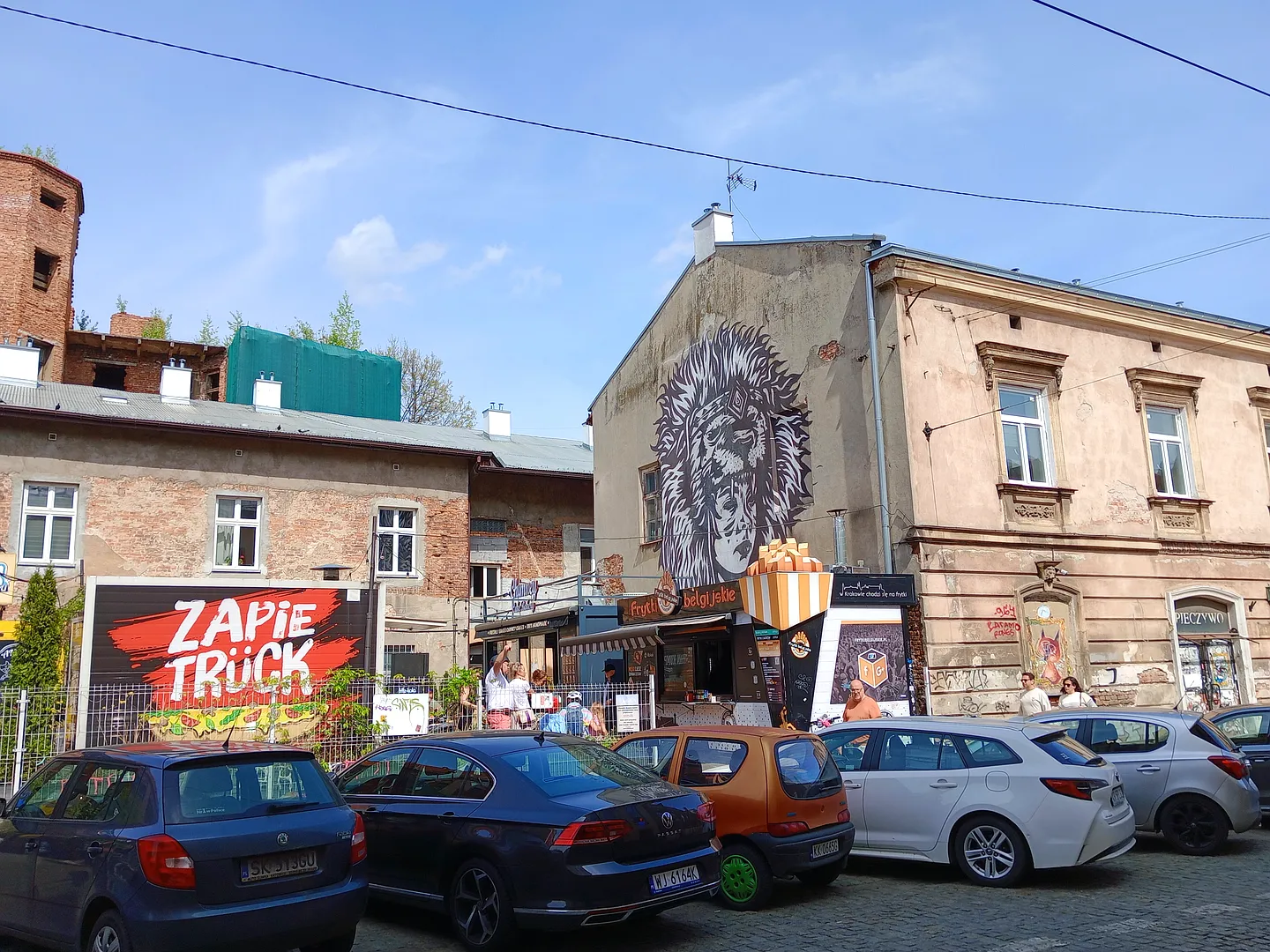 The mural wall above the food stalls at Judah mural