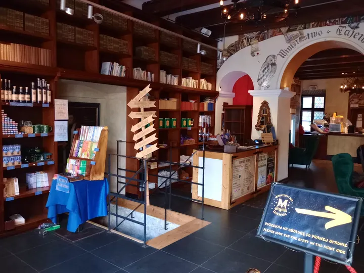 Interior display visible from a doorway at Kanonicza Street