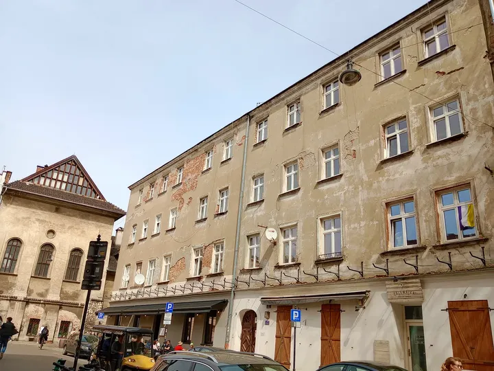 The buildings around the heritage walk at Kazimierz Jewish heritage trail