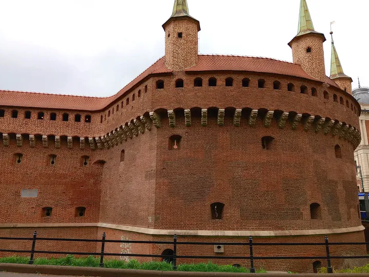 The bastion and its pointed turret at Kraków Barbican