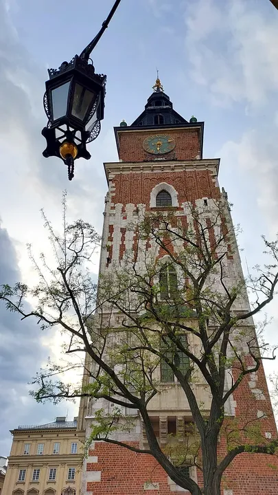The tower across the square at Kraków Town Hall Tower