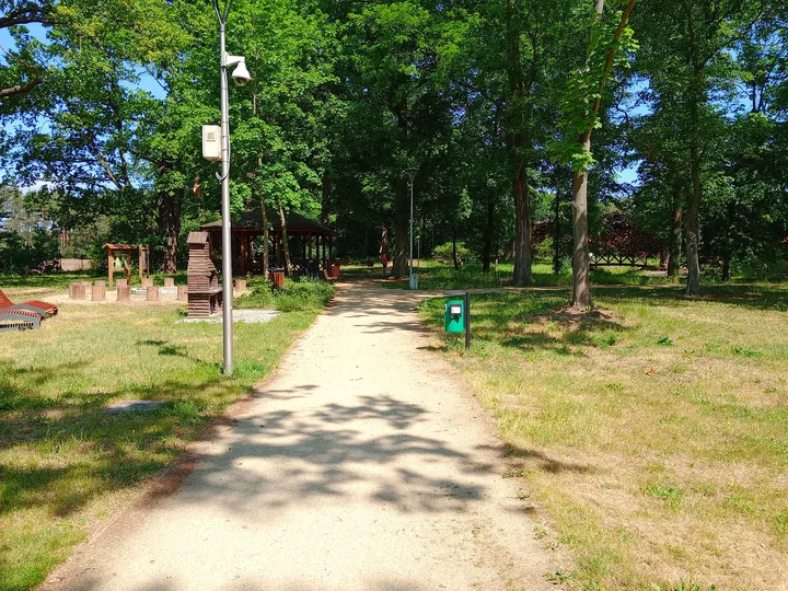 Avenue leading into the grounds at Manor Park, Kiełpin