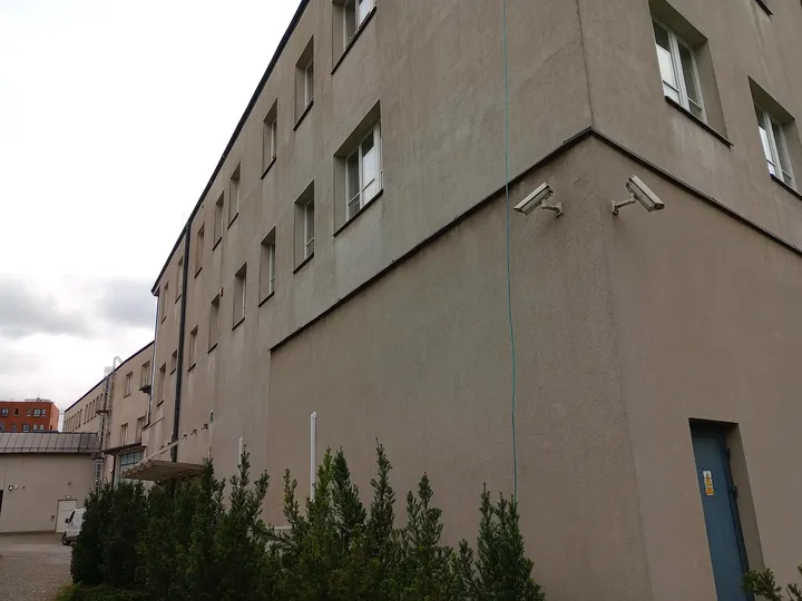 The factory building on the corner at Oskar Schindler’s Enamel Factory