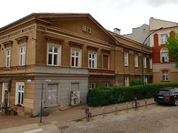 The former town hall beside the square at Podgórze Market Square