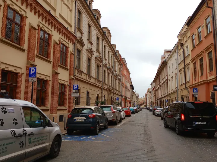 Narrow approach between the museum buildings at Princes Czartoryski Museum