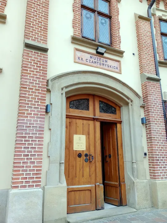 Arched timber entrance at Princes Czartoryski Museum