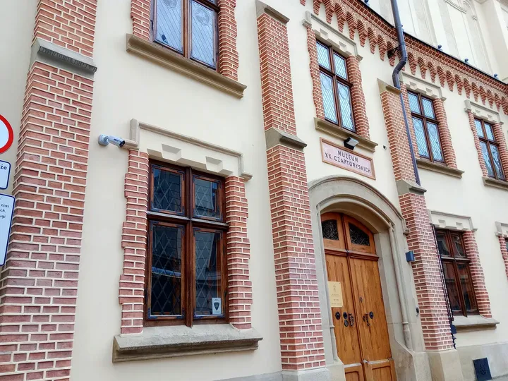 Museum frontage along the street at Princes Czartoryski Museum