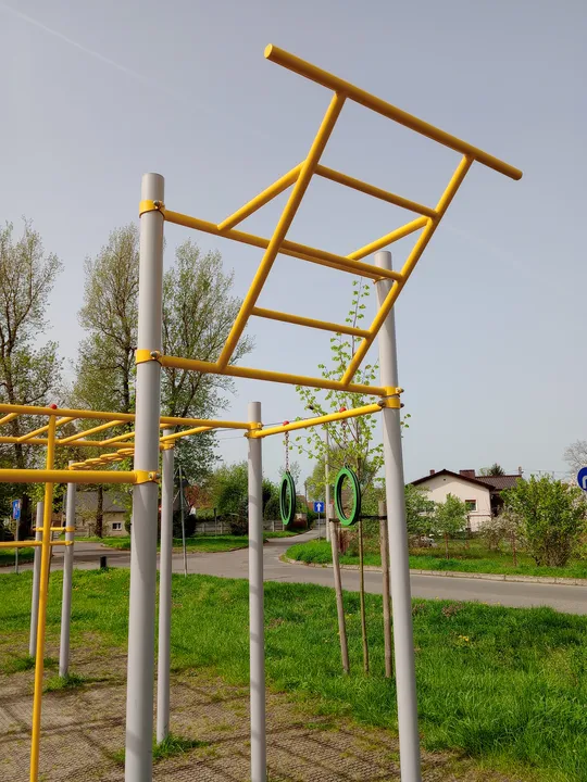 Upper ladder viewed from the side at Przylep outdoor exercise ground