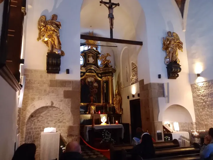 Side painting and altar at Saint Adalbert’s Church, Kraków
