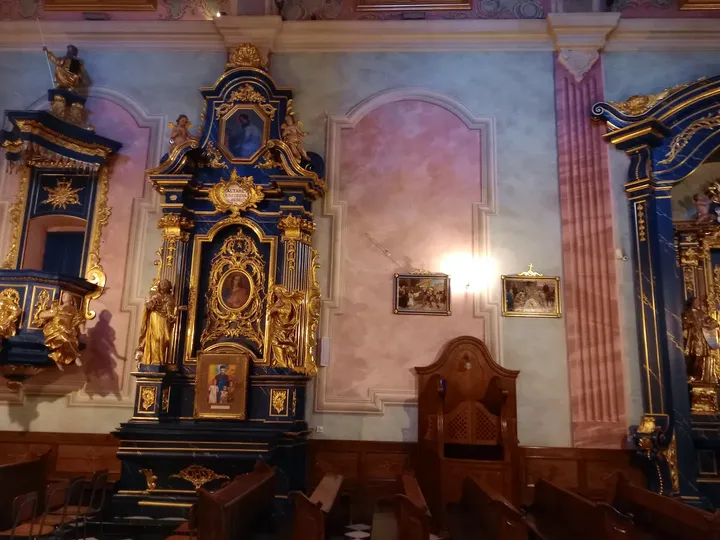 A side altar and neighbouring painting at Saint Barbara’s Church, Kraków