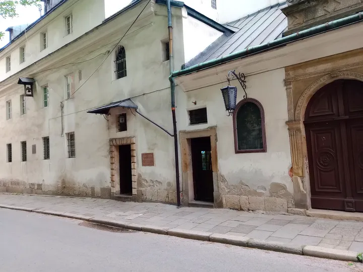 Church entrance along Reformacka Street at Saint Casimir’s Church, Kraków