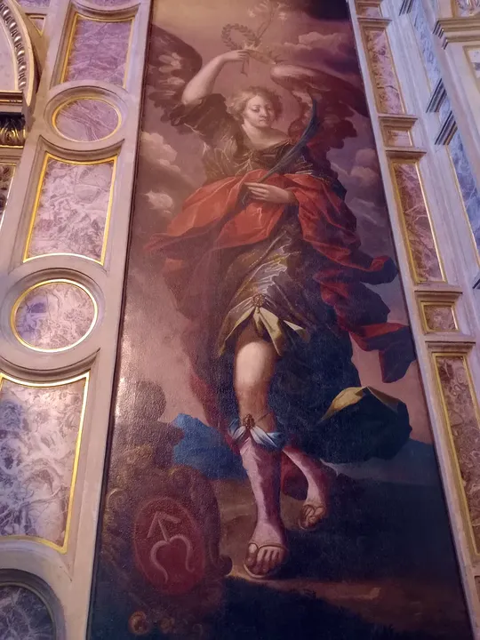 A painted scene in the chapel at Saint Hyacinth’s shrine