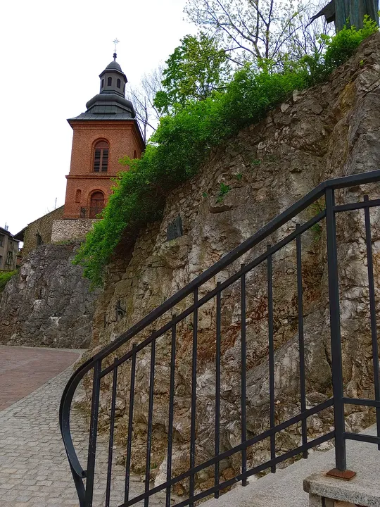 Steps beside the church boundary at Saint Joseph’s Church, Podgórze