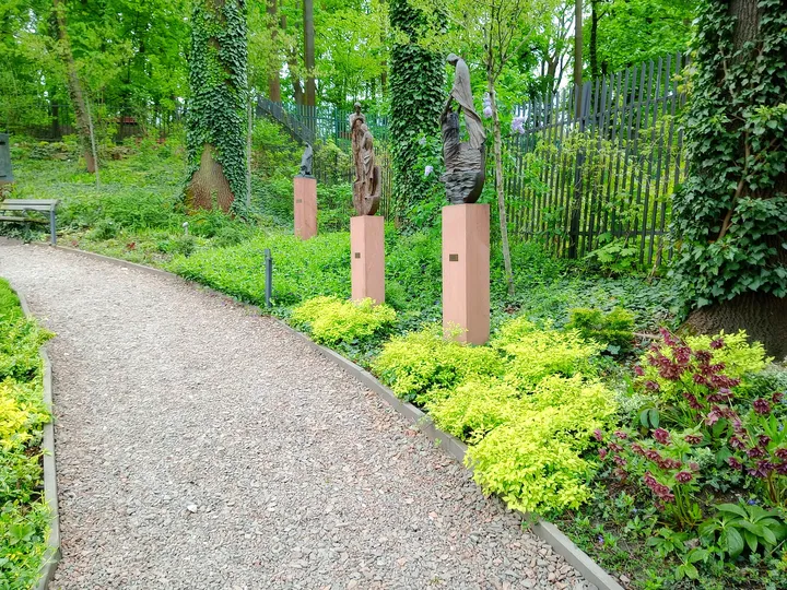 The path through the terraced garden at Saint Joseph’s Church, Podgórze