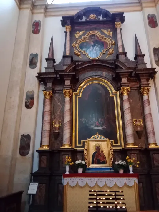 A side altar inside the church at Saints Peter and Paul Church, Kraków
