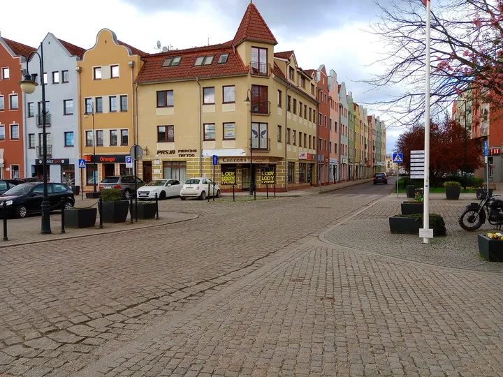 Broad view across Słowiański Square at Słowiański Square, Żagań