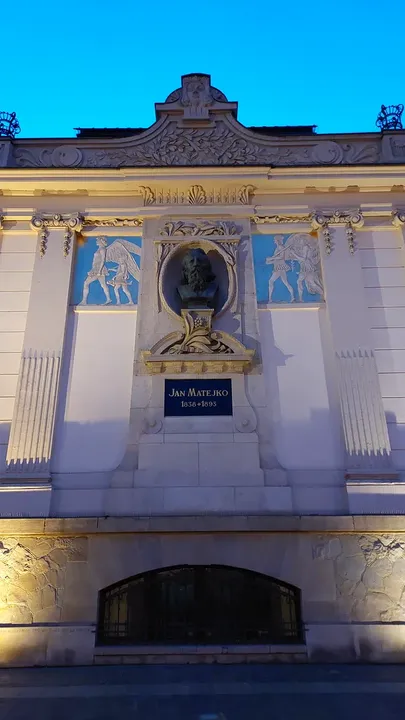 The Palace of Art’s front decoration at Szczepański Square