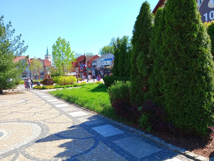 Path at the town approach at Town Park, Sława