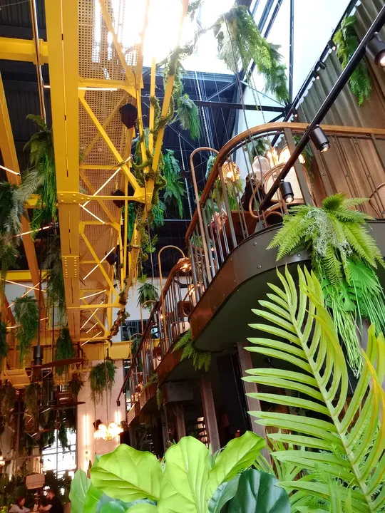 Timber structure beside the greenery at Woosabi