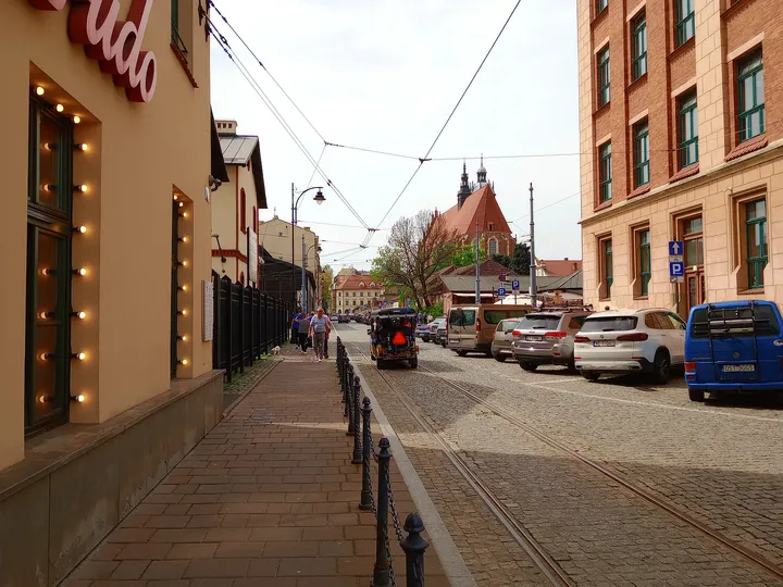 Street outside the restaurant at Woosabi