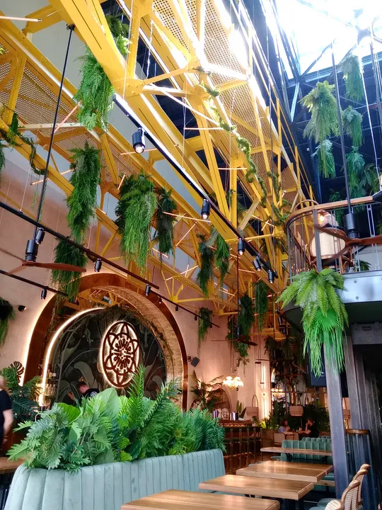 Stair and planting inside at Woosabi