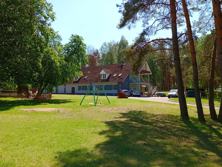 A wooded edge of the grounds at Zielona Góra–Przylep airfield